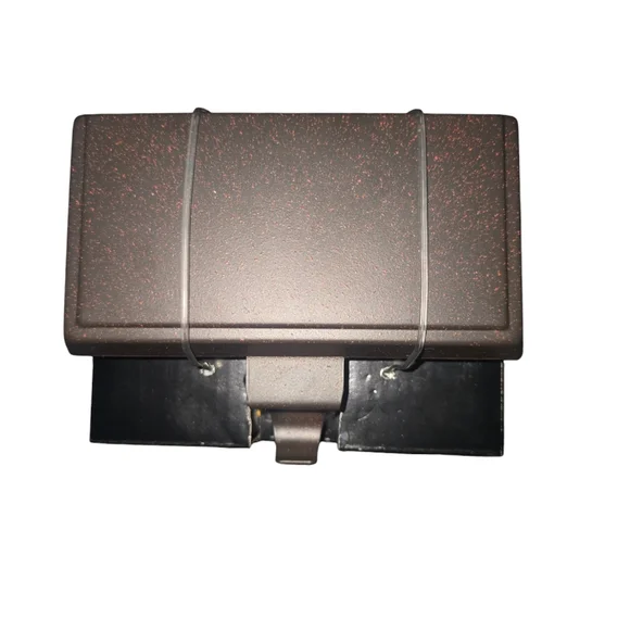 2pk Brushed Bronze Metal Shelves/ Mantel Hangers - Picture 3 of 8